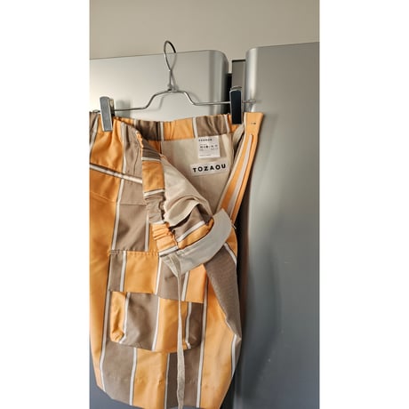 TOZAOU for AVET / mimi Float Shorts *C(ライトブラウン×オレンジ ストライプ)