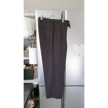 YOKO SAKAMOTO / DOUBLE PLEATED TROUSERS *CHARCOAL GRAY