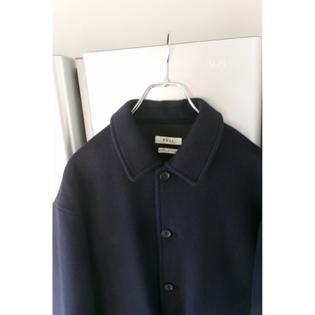 FUJI / WOOL MELTON BASIC BLOUSON *NAVY