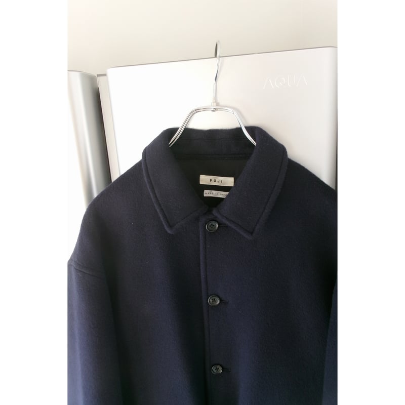FUJI / WOOL MELTON BASIC BLOUSON *NAVY | AVET
