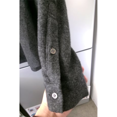 Blanc YM / CASHMERESHIRT JACKET *CHARCOAL GRAY