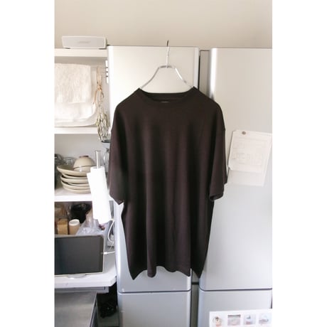 FUJI / WOOL S/S T-SHIRT *BROWN