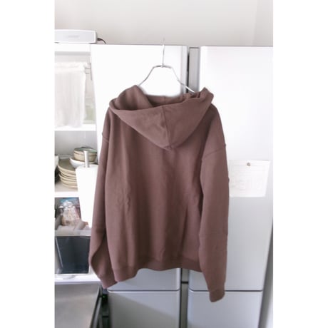 FUJI / COTTON ZIP UP HOODIE *BROWN