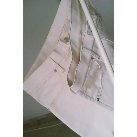 TOZAOU / Denim Painter Pants *cream (yellow)