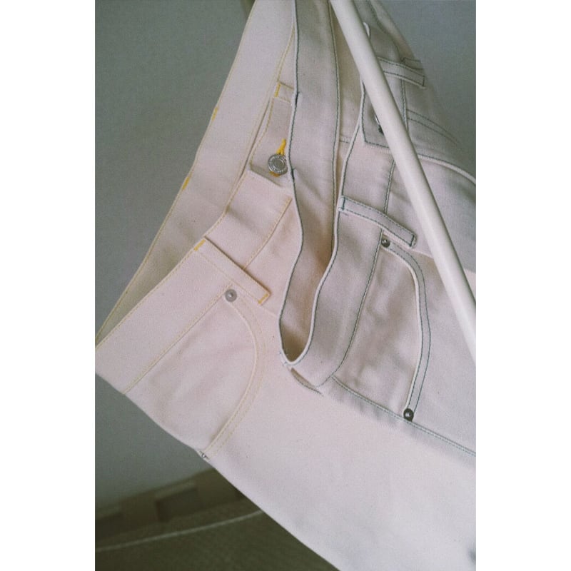 TOZAOU / Denim Painter Pants *cream (yellow) | 