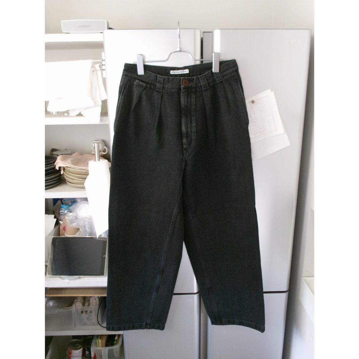 NO ROLL / THICKWALK PANTS BLACK DENIM *BLACK |