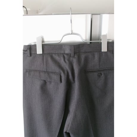 OLD FOLK HOUSE / Wool & Mohair Gabardine Trousers *DARK GRAY