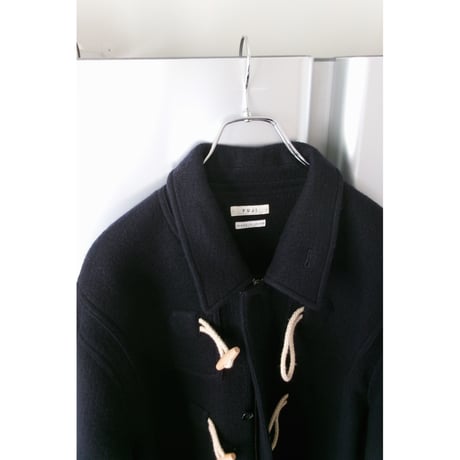 FUJI / MELTON WOOL DUFFEL COAT *NAVY