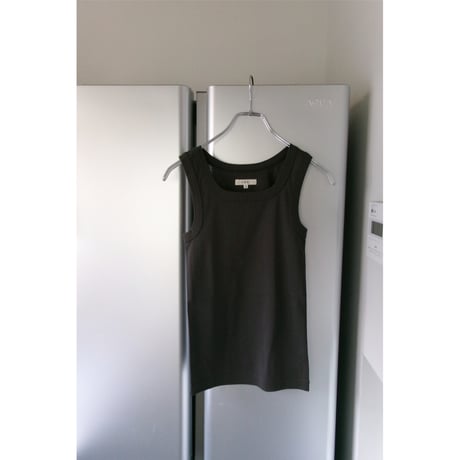 FUJI / COTTON SQUARE TANK TOP(for ladies) *CHARCOAL