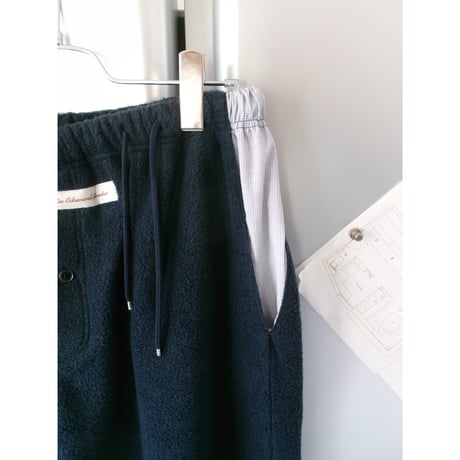 ABELIA EDWARD GOUCHA / LT PANTS fleece *NAVY