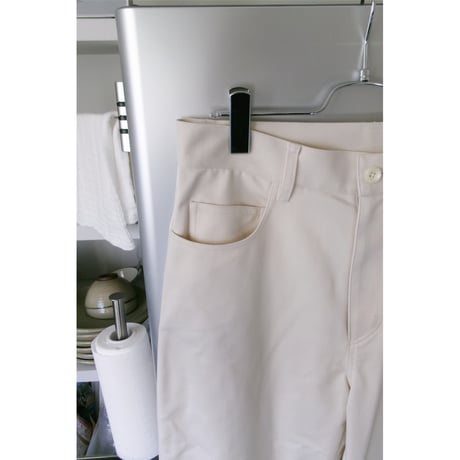 YUTASETOGAWA / Contour 5 Trousers -Ed.Pressed Twill *IVORY