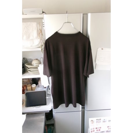 FUJI / WOOL S/S T-SHIRT *BROWN