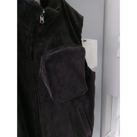 ABELIA EDWARD GOUCHA / MINIBAG VEST CORDUROY *BROWN