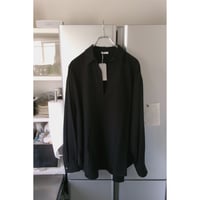 Blanc YM / SILK COTTON SKIPPER SHIRTS *Black
