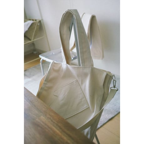 TOZAOU for AVET / Denim Miton Tote *cream