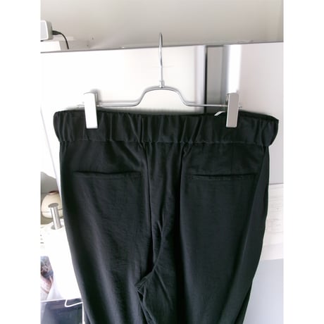 Blanc YM / Salt Shrink Cupro Browsing Pants *BLACK
