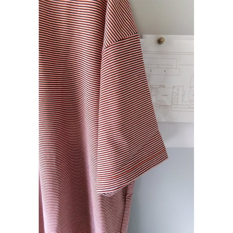 EVCON/ MERCERIZATION BORDER WIDE S/S TEE *ORANGE