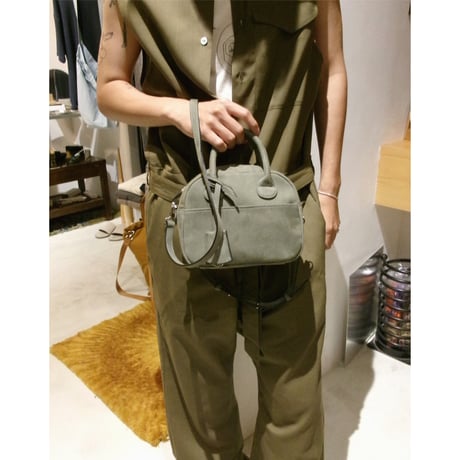 ●Rich I / S.DOME [NUBUCK LEATHER BOSTON BAG・SMALL] *SMOKY