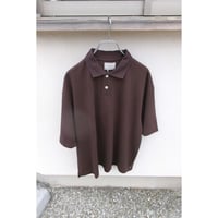 EVCON/ KANOKO POLO S/S TEE *D.BROWN