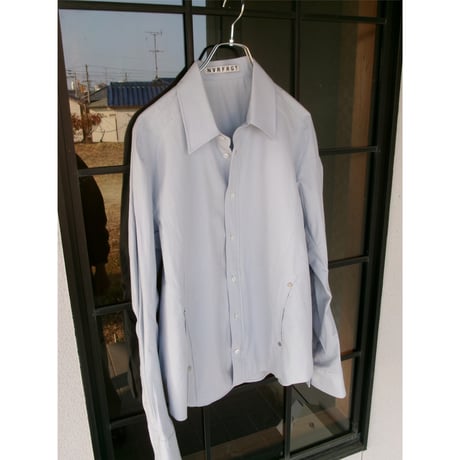 NVRFRGT / PANELLED LONG SLEEVE SHIRT *SAX