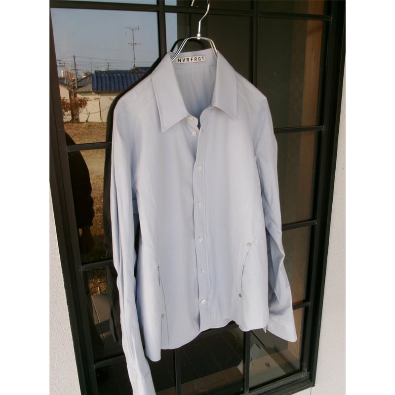 NVRFRGT / PANELLED LONG SLEEVE SHIRT *SAX | AVET