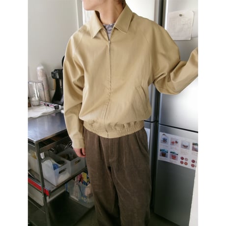 FUJI / COTTON GABARDINE RAGAN BLOUSON *SAND