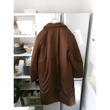 FUJI / COTTON TWIL PADET COAT *BROWN