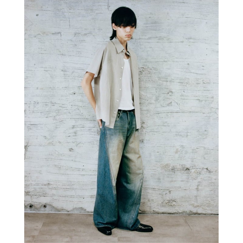 NVRFRGT 3D Twisted Wide Leg Jeans サイズ1 3D TWISTED WIDE