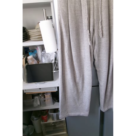 YUTASETOGAWA / Bias Shape Easy Pants *ASH