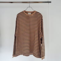 ●EVCON / Wide L/S T-shirt -CAMEL