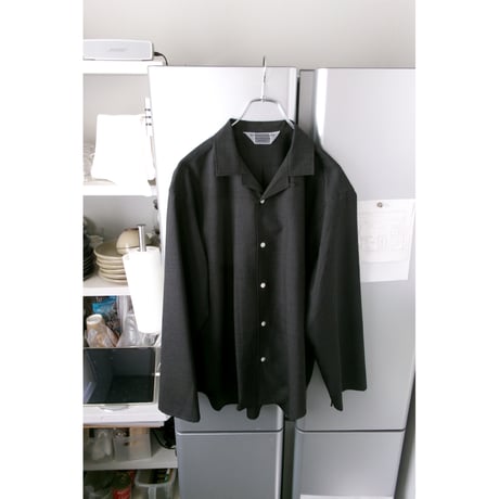 OLD FOLK HOUSE / Wool Lounge Shirt *Dark Gray