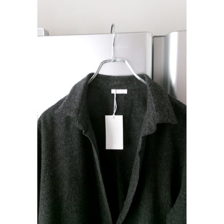 Blanc YM / CASHMERESHIRT JACKET *CHARCOAL GRAY