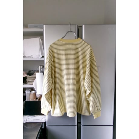 EVCON/ BORDER WIDE L/S T-SHIRT *YELLOW