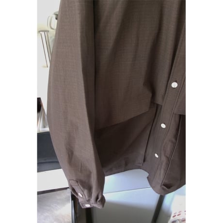NO ROLL / HWR N.WEATHER SHIRT *DARKEST BROWN