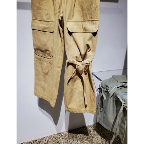 TOZAOU / String Fierd Pants -Yellow