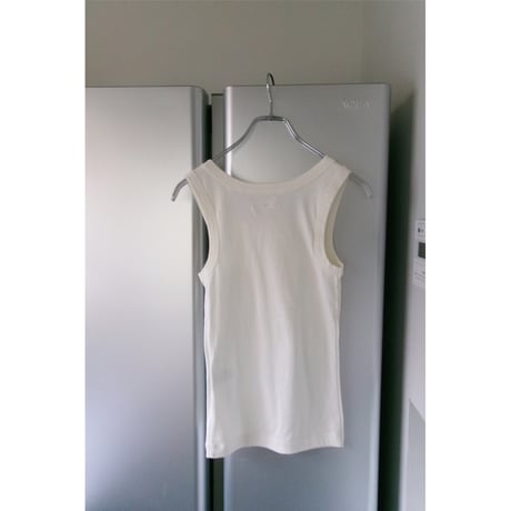 FUJI / COTTON SQUARE TANK TOP(for ladies) *OFF WHITE
