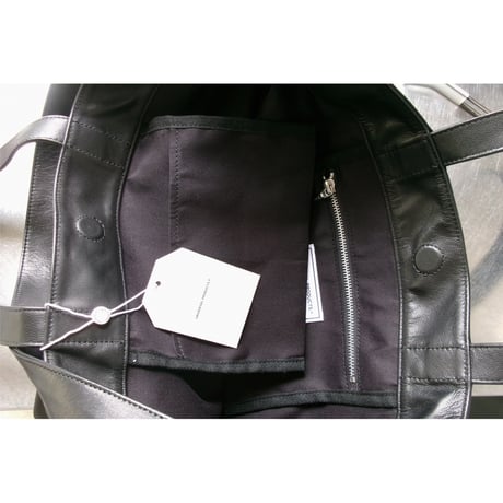 UNIVERSAL PRODUCTS / LEATHER BAG *BLACK