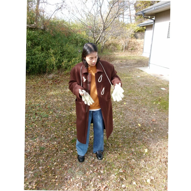 FUJI / MELTON WOOL DUFFEL COAT *BROWN | AVET