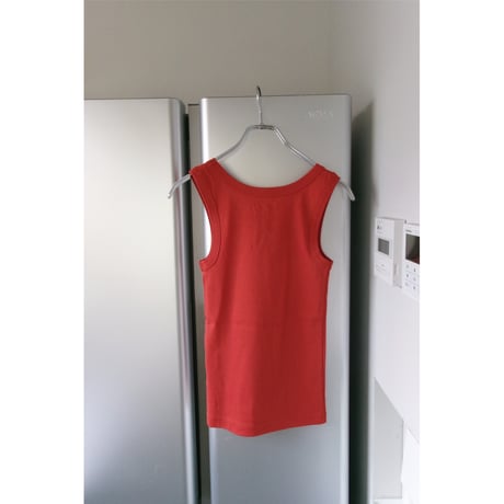 FUJI / COTTON SQUARE TANK TOP(for ladies) *RED