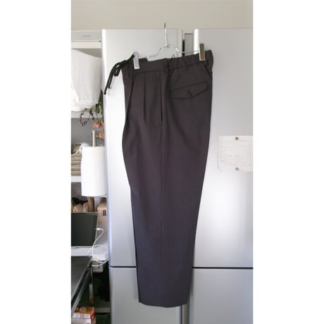 YOKO SAKAMOTO / DOUBLE PLEATED TROUSERS *CHARCOAL GRAY
