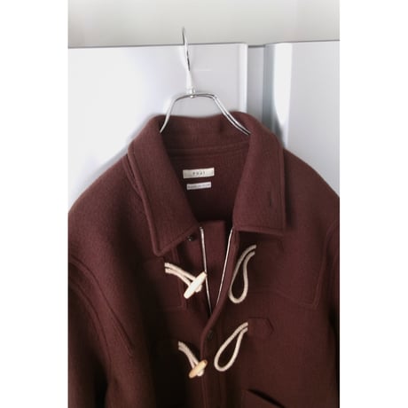 FUJI / MELTON WOOL DUFFEL COAT *BROWN