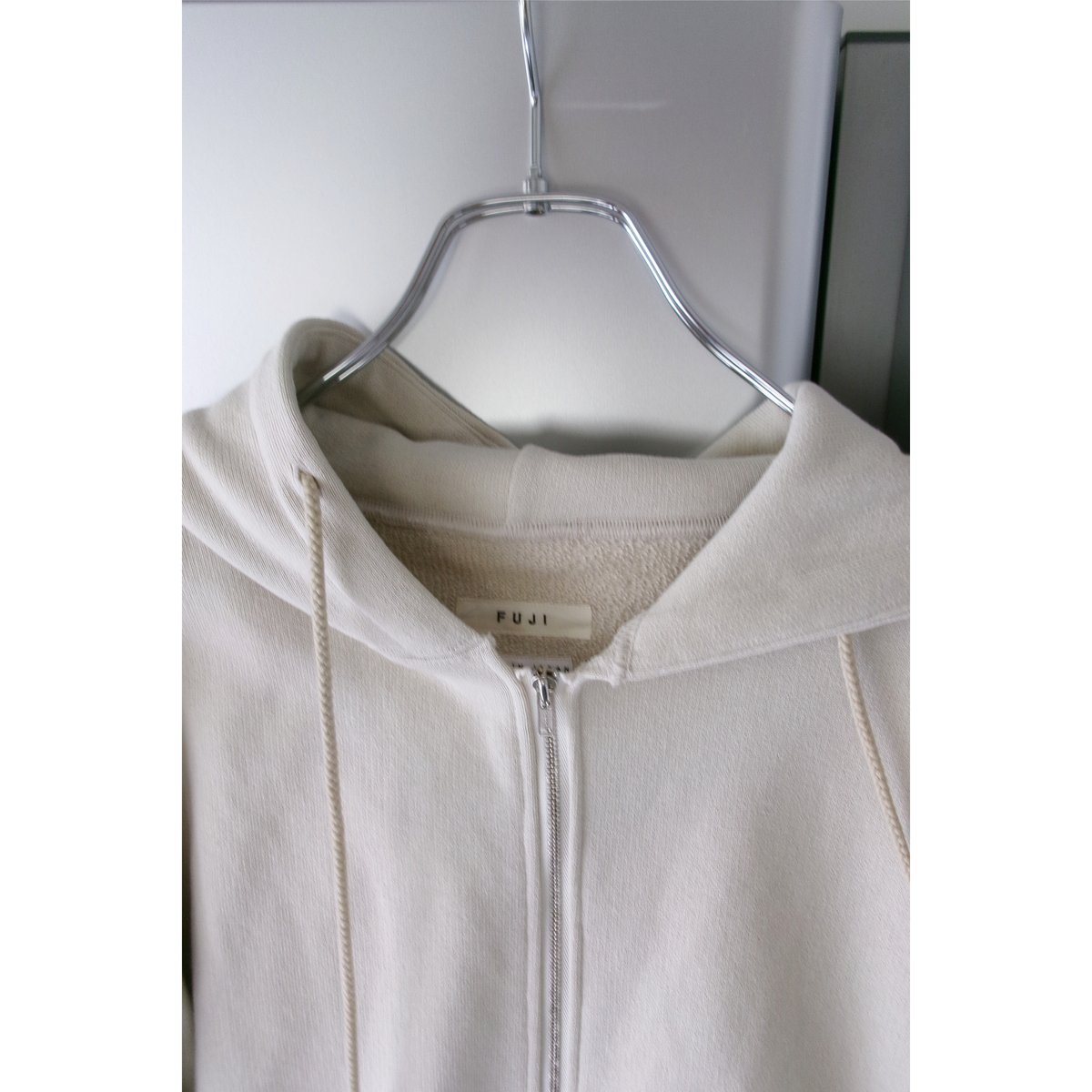 FUJI / COTTON ZIP UP HOODIE *IVORY | AVET