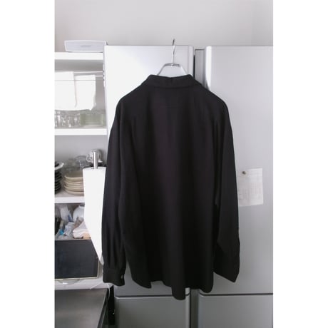 Blanc YM / SILK COTTON SKIPPER SHIRTS *Black