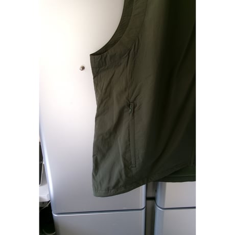 EVCON/ NYLON ZIP UP VEST *KHAKI