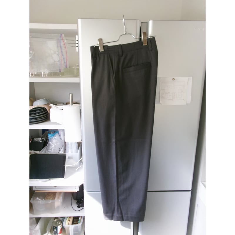 UNIVERSAL PRODUCTS / COTTON WOOL WIDE TROUSERS