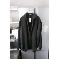 Blanc YM / CASHMERESHIRT JACKET *CHARCOAL GRAY