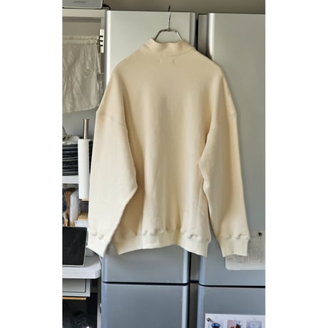 FUJI /  HALF ZIP SWEAT *OFF WHITE