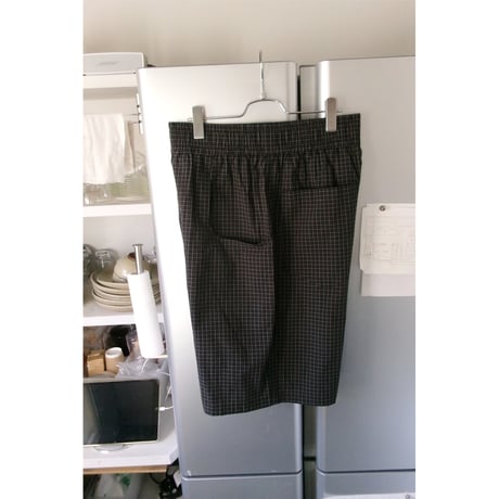 ABELIA EDWARD GOUCHA / ECHO SHORTS check *BLACK