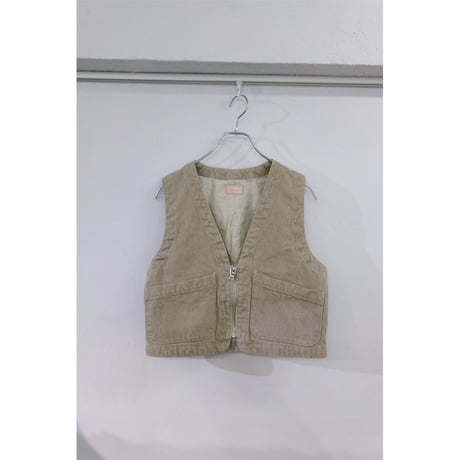 MY___ / DENIM VEST *BEIGE