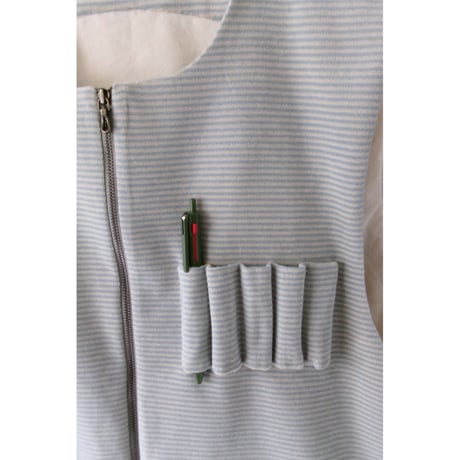 TOZAOU / Four Corners Waistcoat *Light blue